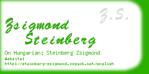zsigmond steinberg business card